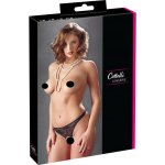 Krajková tanga s perlovými řetízky okolo rozkroku z kol. lingerie zn. Cottelli Collection – Zboží Dáma