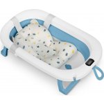 Ricokids Skládací vanička pro děti kojence s teploměrem a vložkou bílo modrá – Zboží Mobilmania