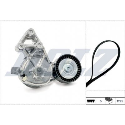 Sada žebrovaných klínových řemenů DOLZ SKD217A – Zboží Mobilmania