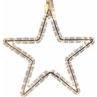 DECOLED LED světelný motiv hvězda, 40cm, teple bílá bílý kabel – Hledejceny.cz