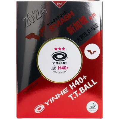 Míček Yinhe H40+ *** (6 ks) - bílá - – Zboží Dáma