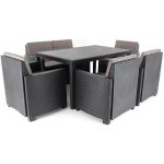 IPAE-PROGARDEN Sestava zahradního nábytku IPAE SICILIA DeLuxe SET 6 umělý ratan – Hledejceny.cz