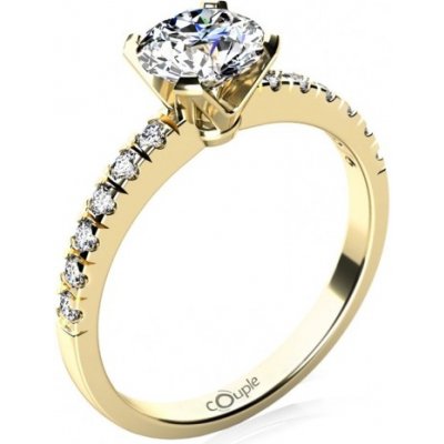 Couple Luxusní zásnubní prsten Sally žluté zlato se zirkony 6814351 0 53 1  od 5 175 Kč - Heureka.cz
