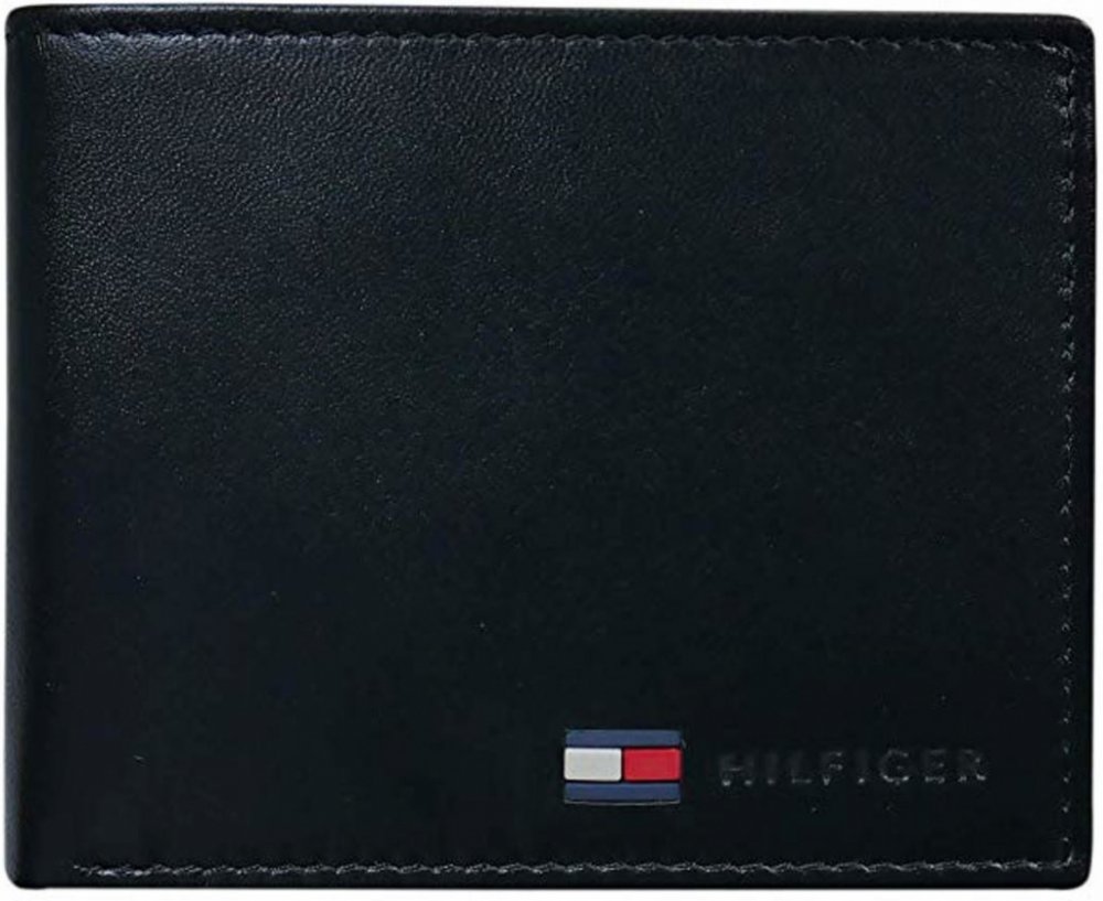 Pánská kožená peněženka Tommy Hilfiger Stockon Coin černá | Srovnanicen.cz