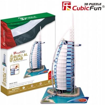 CubicFun 3D puzzle Burj al Arab 101 ks – Zbozi.Blesk.cz