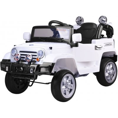 Mamido elektrické autíčko terénní Jeep Eva bílá – Zboží Mobilmania