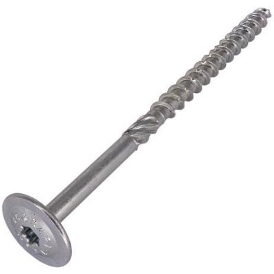 HPM TEC RAPI-TEC SK 8,0x140/80+R - stavební vrut do dřeva, polozávit, pozink, talířová hlava, TORX T40 – Hledejceny.cz