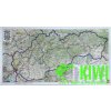 Nástěnné mapy Freytag & Berndt nástěnná mapa Slovensko 1:400 t. - lišta, 119x65 cm