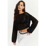 Chladná a sexy dámská černá halenka s otevřenými španělskými rukávy – Zboží Dáma