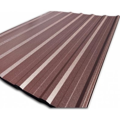 Blachotrapez T18 Plus 0,5 x 1173 x 1500 mm Pladur Wrinkle MAT TK tmavě hnědá 1 ks – Sleviste.cz