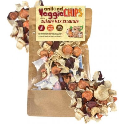Aniland Sušené plátky zeleniny MIX VeggieCHIPS 100 g – Hledejceny.cz