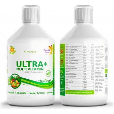 Swedish Nutra Ultra +Multivitamín 500 ml – Hledejceny.cz