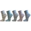 Pondy ponožky pastelové jemné proužky Družená různé barvy