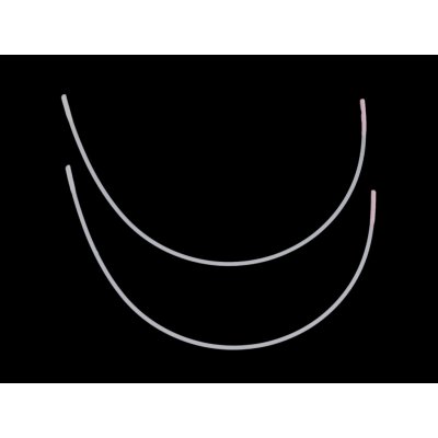 Prima-obchod Kostice kovové ploché, barva 42 bílá – Zboží Dáma