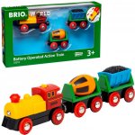 Brio WORLD 33319 Elektrická mašinka s vagónky a světly – Zboží Dáma