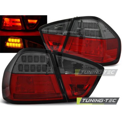 Zadní světla LED LIGHTBAR BMW E90 05-08 červená/kouřová