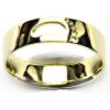 Prsteny Čištín zlatý stopa žluté zlato T 464
