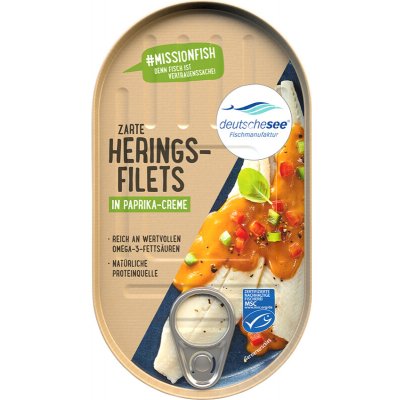 Deutsche See Filety ze sledě v paprikovém krému 200 g – Hledejceny.cz