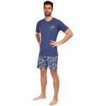 Cornette 326/104 Blue Dock pánské pyžamo krátké modré – Zboží Mobilmania