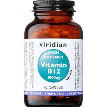 Viridian High Potency Vitamin B12 1000ug 60 kapslí od 302 Kč - Heureka.cz