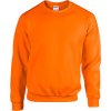 Pánská mikina Gildan Heavy Blend Crewneck Sweatshirt oranžová výstražná