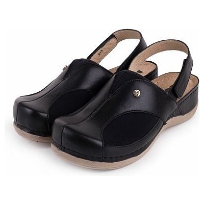 Vlnka dámské kožené sandály na hallux Livie černá – Zboží Mobilmania