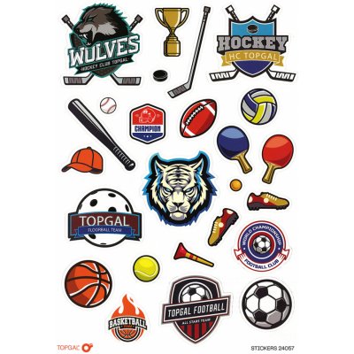 Samolepky Sports Topgal STICKERS – Zboží Dáma