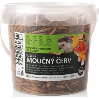 Underground Food Moučný červ sušený 500 ml – Zbozi.Blesk.cz