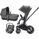 Cybex Set Priam All Terrain Matt Black Seat Lux 2018 + autosedačka manhattan grey