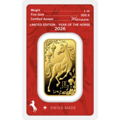 Argor-Heraeus zlatý slitek Rok Koně 2026 1 oz – Zboží Mobilmania