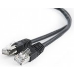 Gembird PP22-0.5M/BK Patch RJ45, cat. 5e, FTP, 0.5m, černý – Zboží Mobilmania