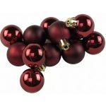 Susenerostliny baňky plastové 3cm bordo, 12ks v balení – Hledejceny.cz