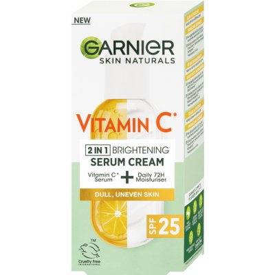 Garnier Skin Naturals Vitamin C Serum Cream SPF25 50 ml – Zboží Mobilmania