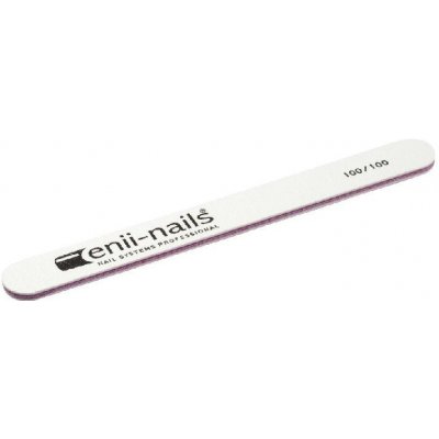 Enii Nails pilník na nehty bílý 100x100