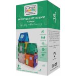 Cleverclixx Magnetická stavebnice Brick Tiles Pack Intense 16 ks – Hledejceny.cz