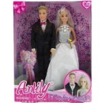 Teddies 2ks nevěsta a ženich plast 30 cm v krabici 25x33x7 cm – Hledejceny.cz