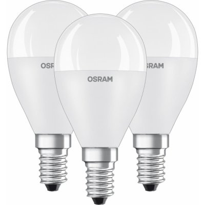 Osram 3PAK LED žárovka LED E14 P45 7W = 60W 806lm 3000K Teplá bílá 200° VALUE – Hledejceny.cz