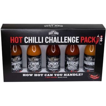 Not Just BBQ BBQ omáčky Hot chilli challenge 5 x 52 ml