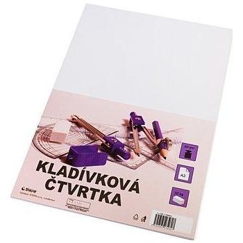 Kladívková čtvrtka A3/10/250g - bílá