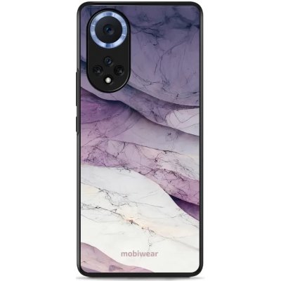 Pouzdro Mobiwear Glossy Huawei Nova 9 - G028G - Bílý a fialový mramor – Zboží Mobilmania