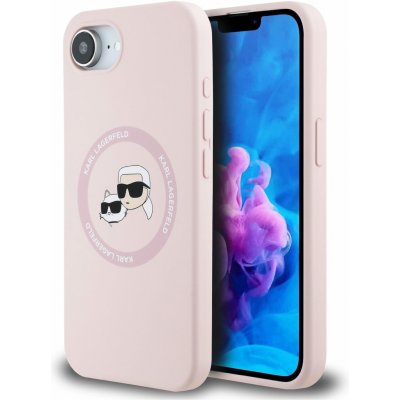 Karl Lagerfeld Liquid Silicone K&CH Heads MagSafe pro iPhone 16e Pink – Hledejceny.cz