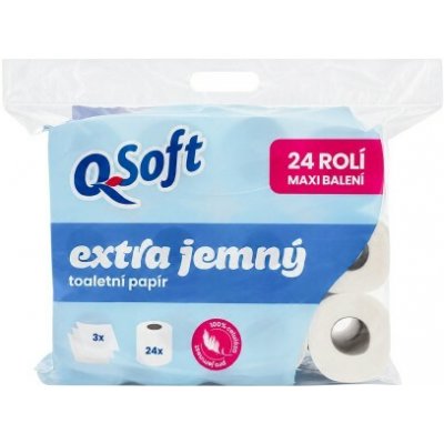 Q-Soft extra jemný 3-vrstvý 24 ks – Zbozi.Blesk.cz