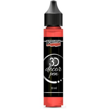 3D dekorační pero Pentart 30 ml Ruby Red