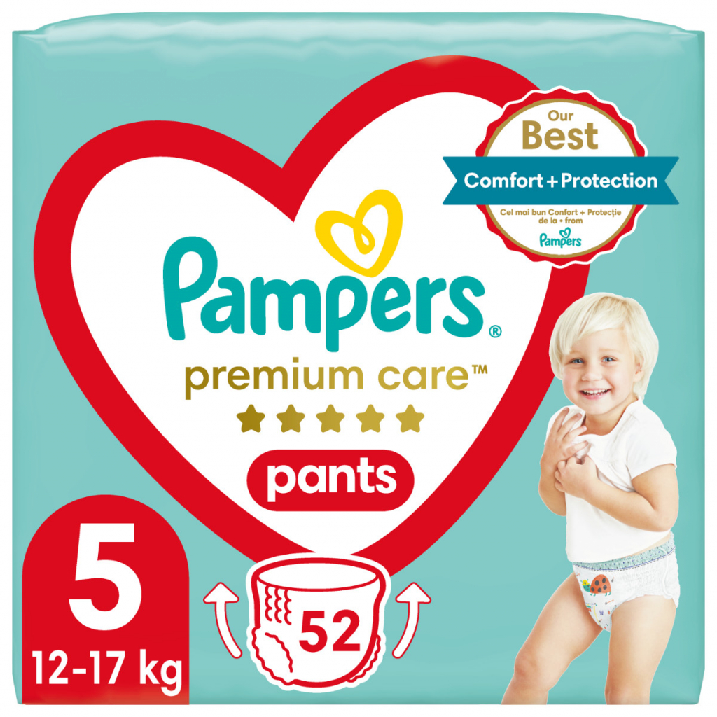 Pampers Premium Care Pants 5 52 ks od 549 Kč - Heureka.cz