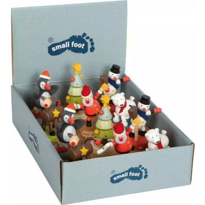 small foot Dřevěná vánoční mačkací figurka 1 ks – Hledejceny.cz