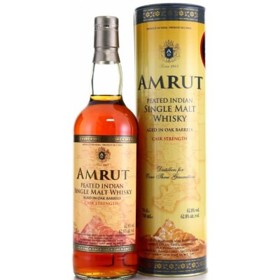 Amrut Peated Cask Strength 62,8% 0,7 l (tuba)