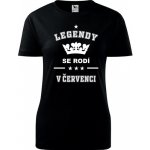 Černé dámské tričko Legendy se rodí v červenci dárek k 50 narozeninám pro ženu – Hledejceny.cz