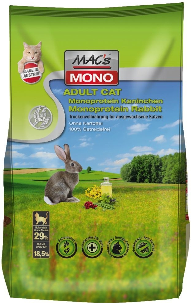 Mac\'s Dry Cat MONO KRÁLÍK 1,5 kg