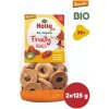Dětský snack HOLLE Bio Ovocné kroužky s datlemi 3 x 125 g