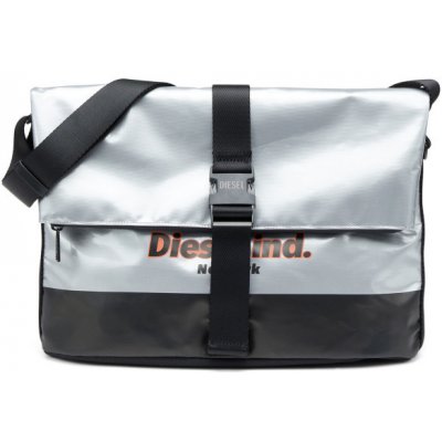 Diesel kabelka TRAP/D TRAP/D SHOULDER BAG M S šedá – Zboží Mobilmania